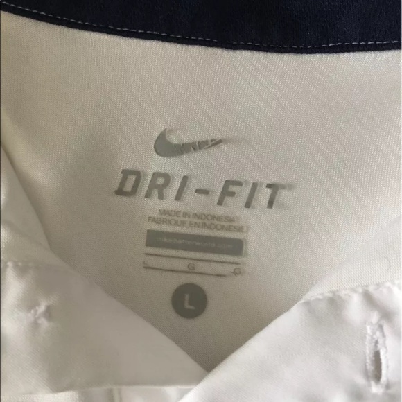 Nike DriFit Villanova Football White Vented Polo L - Picture 7 of 8